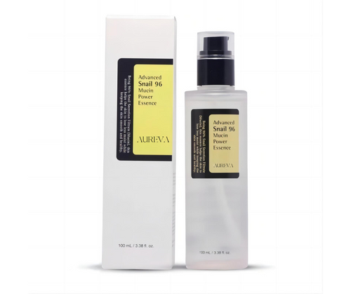 AUREVA Snail Mucin 96% Power Repairing Essence, Hydrating Serum for Face with Snail Secretion Filtrate for Dull Skin & Fine Lines